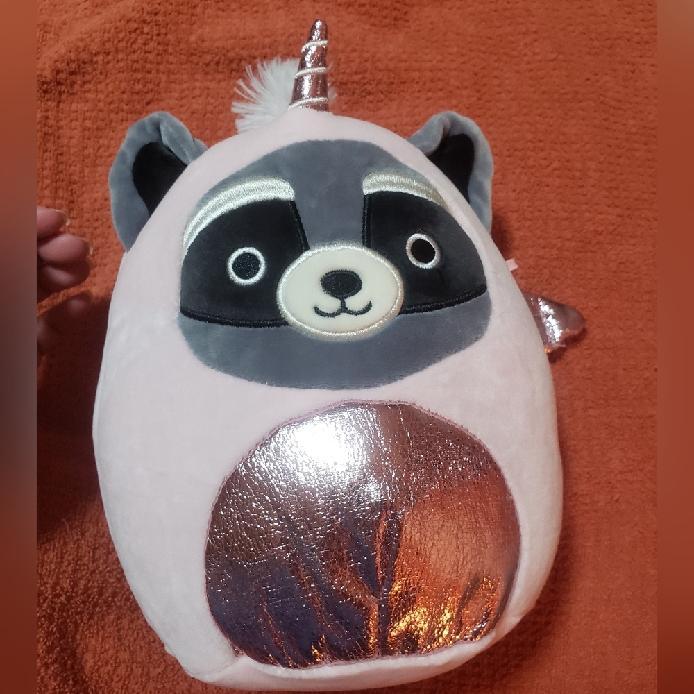 Squishmallow Rocky Raccoon dragon like new no tags